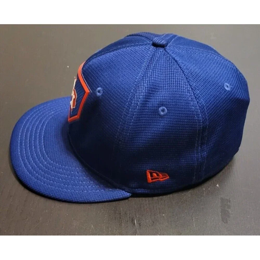 Texas Rangers New Era MLB Clubhouse  59FIFTY Fitted Hat Blue Size 6 3/4 Youth